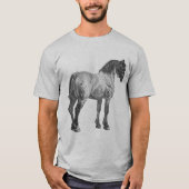 T-shirt Imprimer Cheval vintage (Devant)
