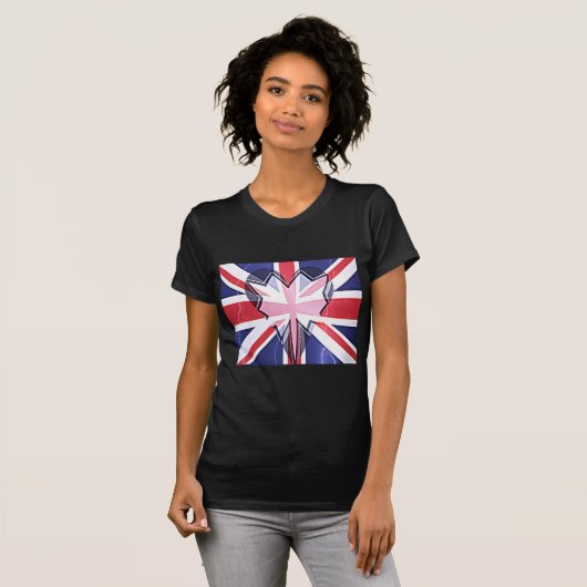 T-shirt Imprimer "I Love UK" (Devant entier)