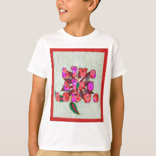 T-shirt Imprimer l'art "Live Life Large"