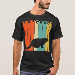 T-shirt Imprimer mangouste animal vintage