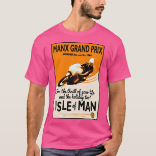 T-shirt Imprimer Manx Grand Prix Motorcycle Racing