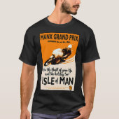 T-shirt Imprimer Manx Grand Prix Motorcycle Racing (Devant)