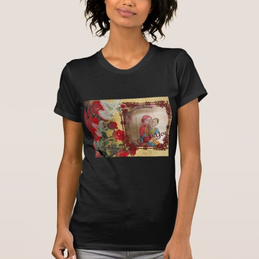 T-shirt Imprimer mariage Doll Portrait Graphique (Devant)