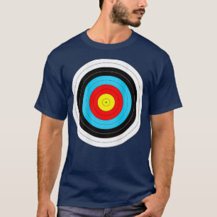 T-shirt Imprimer sur l'arrière Drôle cible de tir à l'arc