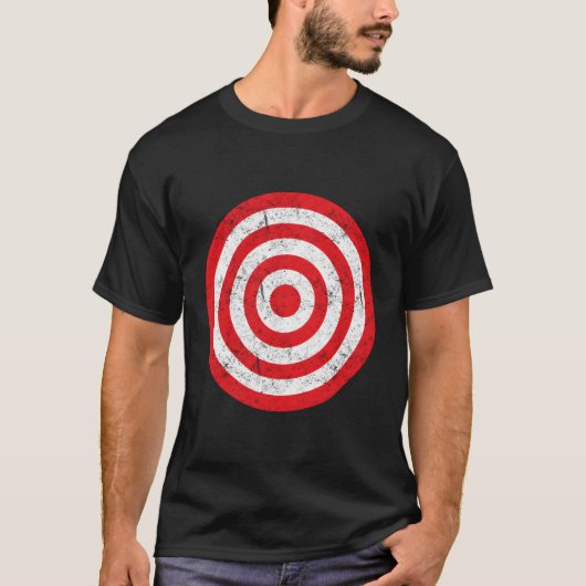 T-shirt Imprimer sur le dos Bullseye cible Bulls Prank Pra (Devant)