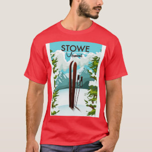 T-shirt Imprimerie de ski Stowe Vermont