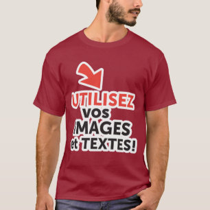 T-shirt Imprimez vos designs en ligne DIY en Français