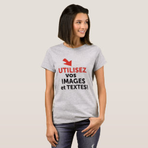 T-shirt Imprimez vos designs en ligne DIY en Français