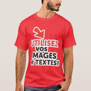 T-shirt Imprimez vos designs en ligne DIY en Français