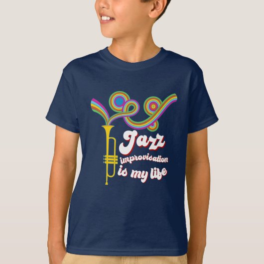 T-shirt improvisation jazz (Devant)