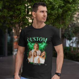 T-shirt in de stijl van een illegale bootleg uit d