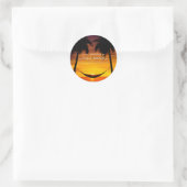 T-SHIRT in het paradijs Ronde Sticker (Tas)