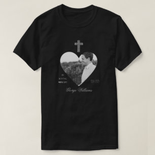 T-shirt In Love Mémoire Croix forme coeur