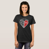 T-shirt In Love Memory Memorial Heart Personnalisé (Devant entier)