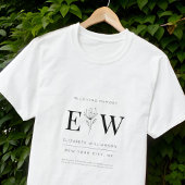 T-shirt In Love Memory Memorial Modern Citation Foliage