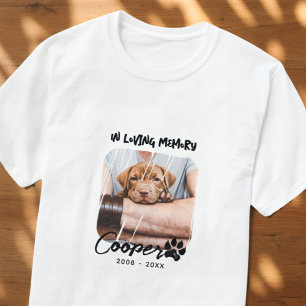 T-shirt In Loving Memory Pet's Memorial Grunge Photo