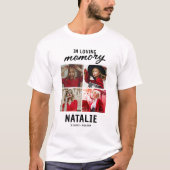 T-shirt In Loving Memory Photo Collage (Devant)