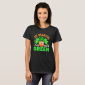 T-shirt In March We Wear Green Funny Leprechaun St. Patric (Devant entier)