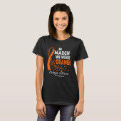 T-shirt In March we wear Orange Multiple Sclerosis Awarene (Devant entier)