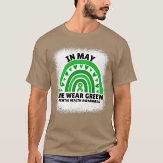 T-shirt In May We Wear Green Cute Mental Health Awareness