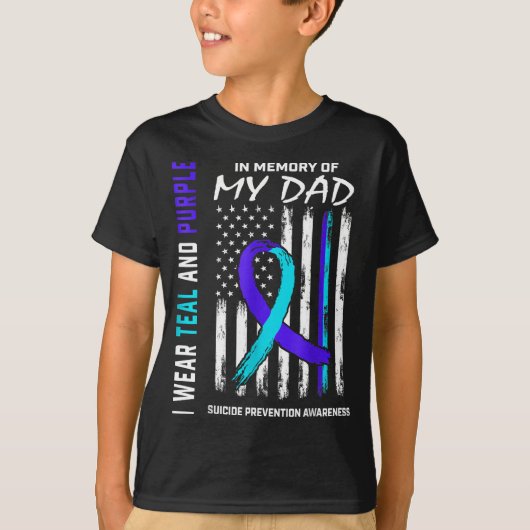T-shirt In Memory Of Dad Suicide Prevention Awareness Amer (Devant)
