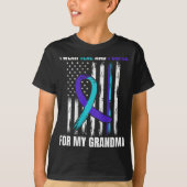 T-shirt In Memory Of My Grandma Suicide Awareness Flag Bac (Devant)