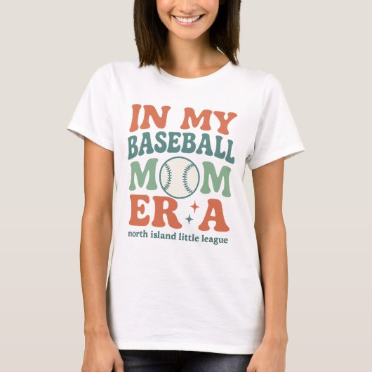 T-shirt "In My Baseball Mom Era" (Devant)