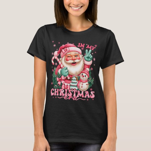 T-shirt In My Christmas Era Nk Santa Snowman Christmas Xma (Devant)