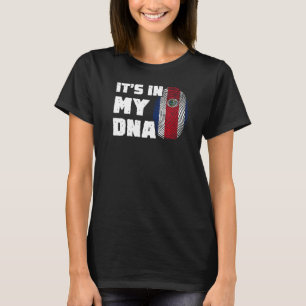 T-shirt In My DNA Costa Rica Flag Doigts Men Wom