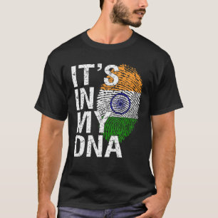 T-shirt In My DNA Indian Patriot Proud Asian India Fl
