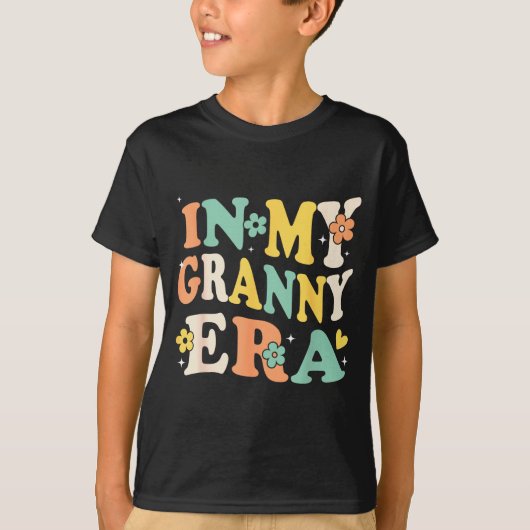 T-shirt In My Granny Era Funny Sarcastic Groovy Retro Moth (Devant)
