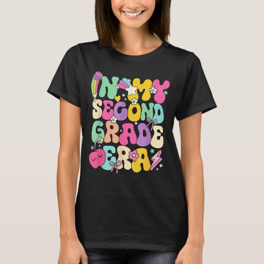 T-shirt In My Second Grade Era Teachers Women Back To Scho (Devant)