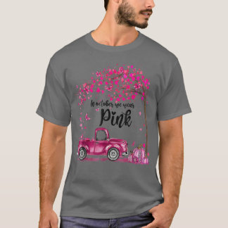 T-shirt In Oct We Wear Pink Breast Cancer Awareness Pumpki