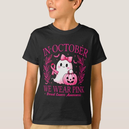 T-shirt In October We Wear Nk Breast Cancer Awareness (Devant)