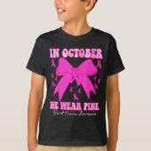 T-shirt In October We Wear Nk Breast Cancer Awareness Coqu (Devant)