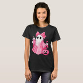 T-shirt In October We Wear Nk Ghost Witch Breast Cancer Aw (Devant entier)