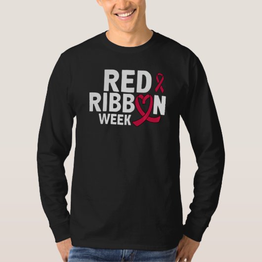 T-shirt In October We Wear Red Ribbon Week Awareness 1 (Devant)