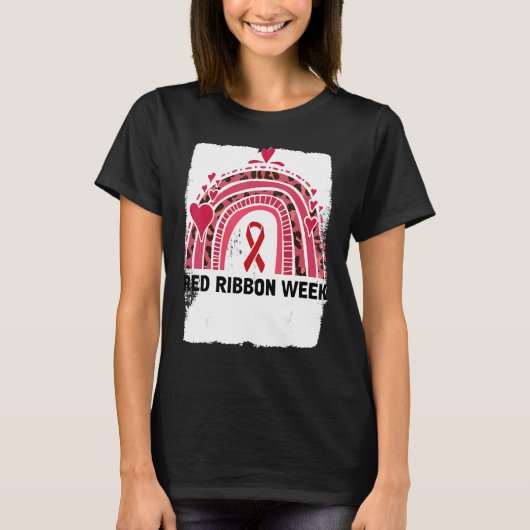 T-shirt In October We Wear Red Ribbon Week Awareness 4 (Devant)