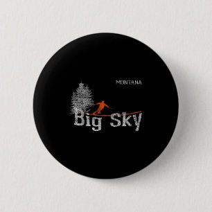 T-shirt in retro stijl uit de jaren 80 over Big Sk Ronde Button 5,7 Cm