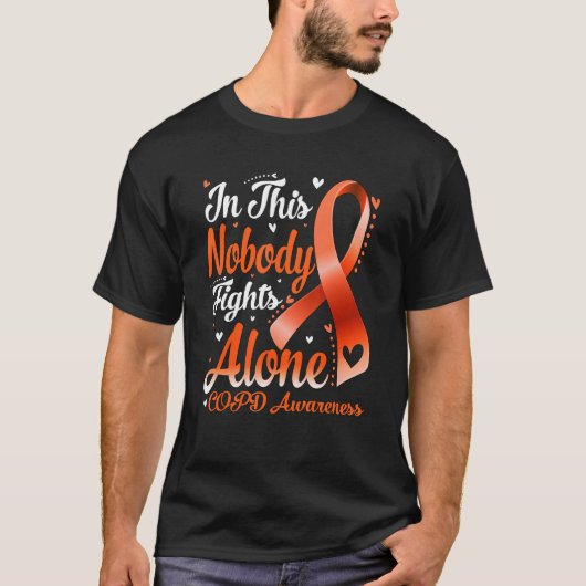 T-shirt In This Family Nobody Fight Alone COPD Awareness (Devant)