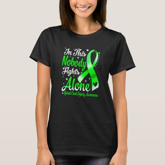 T-shirt In This Family Nobody Fight Alone Spinal Cord Inju (Devant)