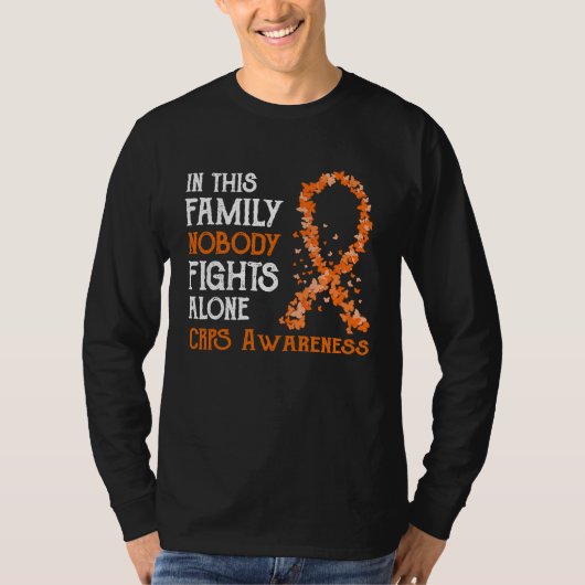 T-shirt In This Family Nobody Fights Alone CRPS (Devant)