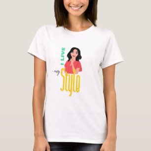 T-shirt in trendy stijl