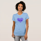 T-shirt Ina en violet (Devant entier)