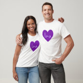 T-shirt Ina en violet (Unisexe)