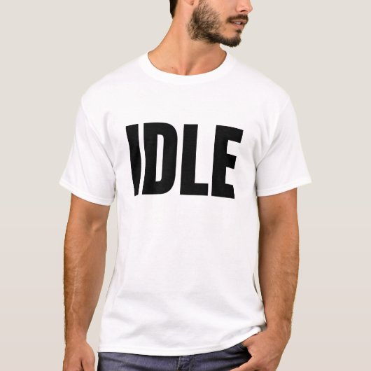 T-shirt Inactif (Sombre) (Devant)
