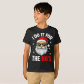 T-shirt Inappropriate Christmas Funny I Do It For The Ho's (Devant entier)