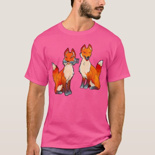 T-shirt Inari Shrine Foxes (Devant)