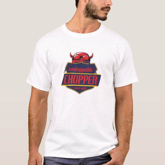 T-shirt Inarrêtable Red Devil Chopper Badge Tee (Devant)