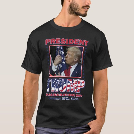 T-shirt Inauguration du président Trump (Devant)